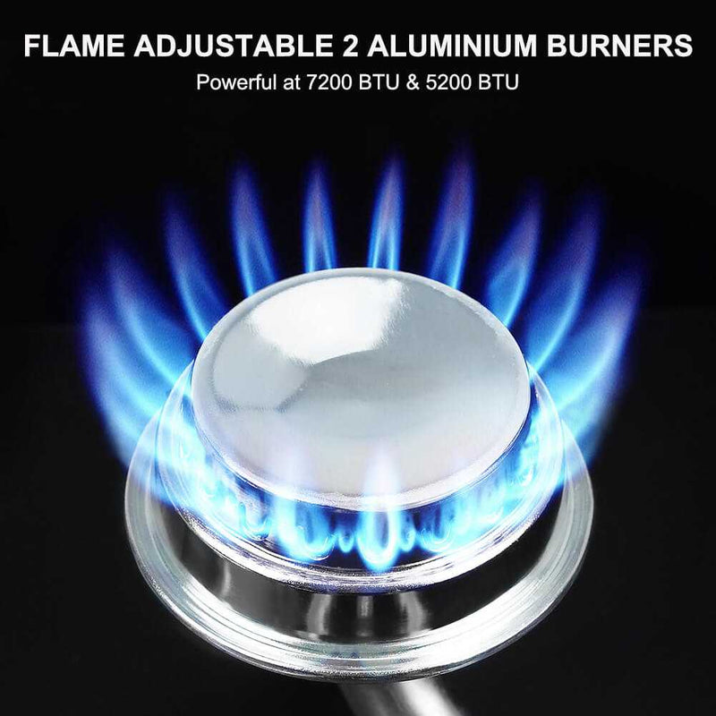 Camplux Drop-In 2 Burner Propane RV Stove