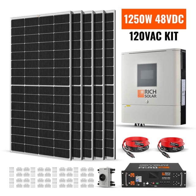 Rich Solar 1250W Cabin Solar Kit 