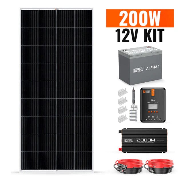 Rich Solar 200W Complete Solar Kit
