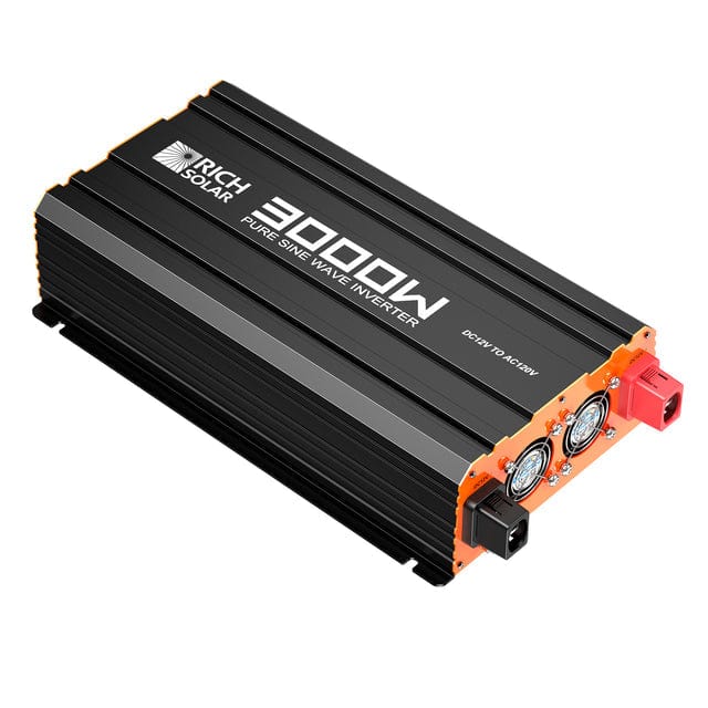 Rich Solar Industrial Pure Sine Wave Inverter Top View  Leaning Left Side 