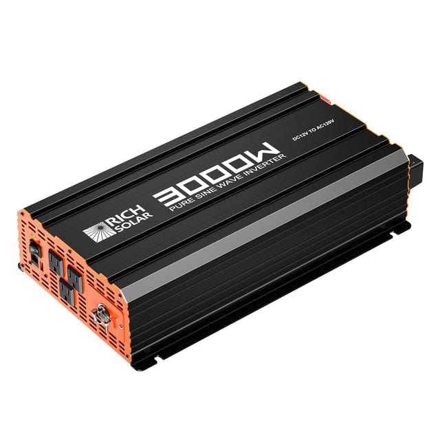 Rich Solar Industrial Pure Sine Wave Inverter Top View  Right Side