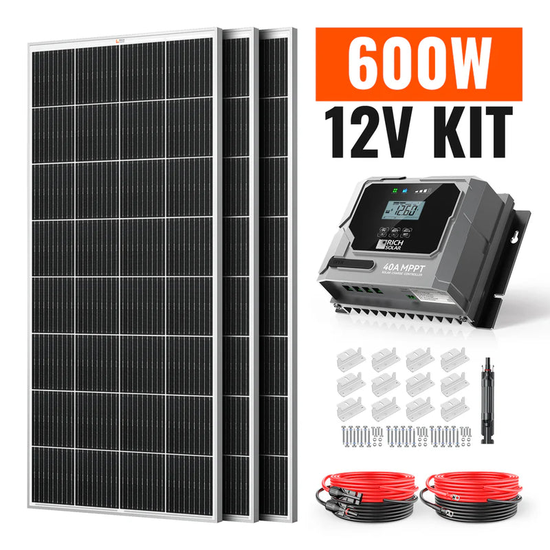 Rich Solar 600 Watt 12V Solar Kit