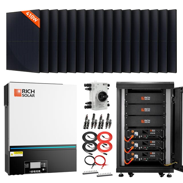 Rich Solar 6500W Complete Off-Grid Solar Kit | 8000W PV Input 48V 120VAC Output