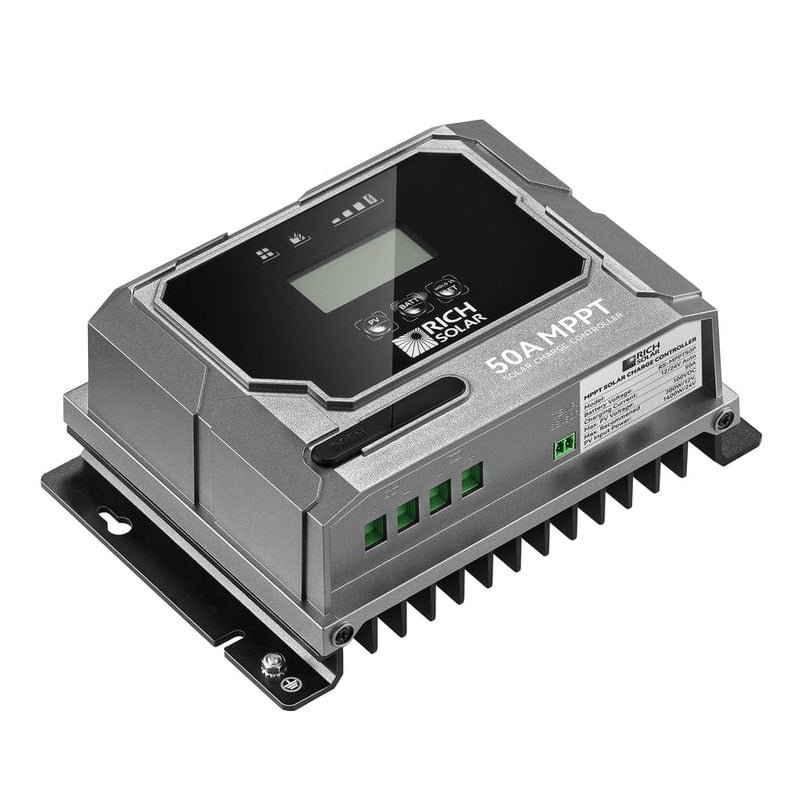 Rich Solar BRAVO 50 Amp MPPT Solar Charge Controller Side