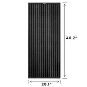 Rich Solar Mega 100 ONYX Solar Panel Measurement