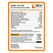 Rich Solar Mega Polycrystalline Solar Panel Data