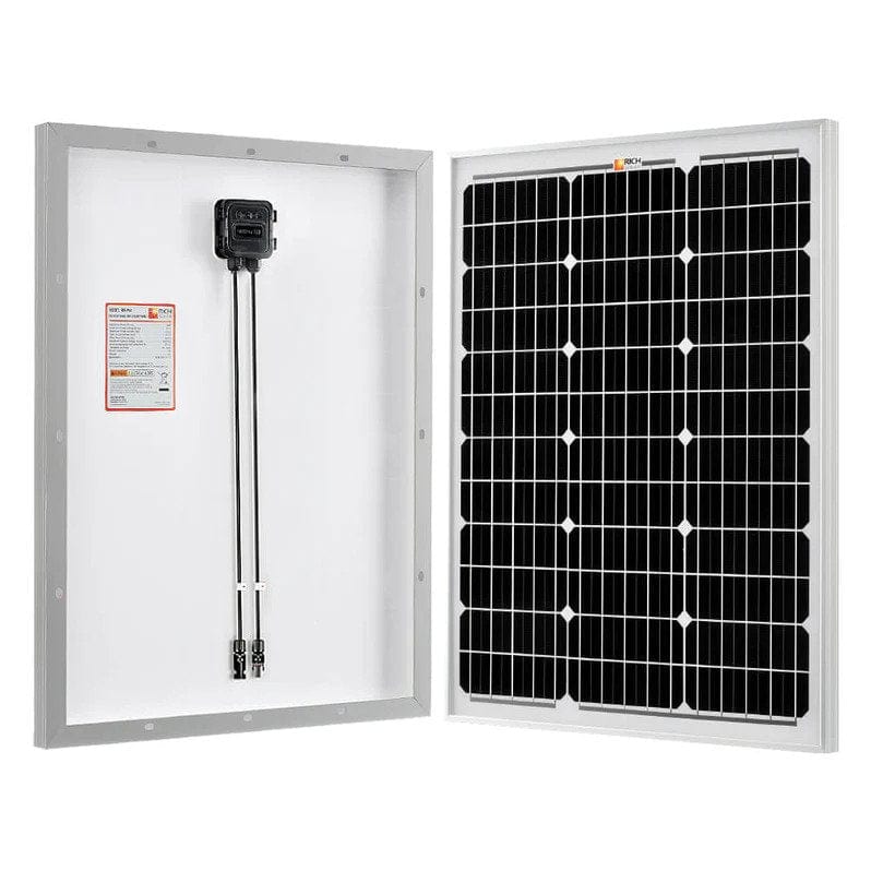 Rich Solar Mega 50W Mountig Holes & Solar Panel