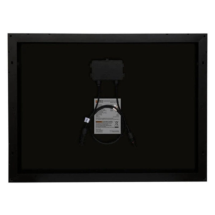 Rich Solar Mega 50W Black Off-Grid Solar Panel Back