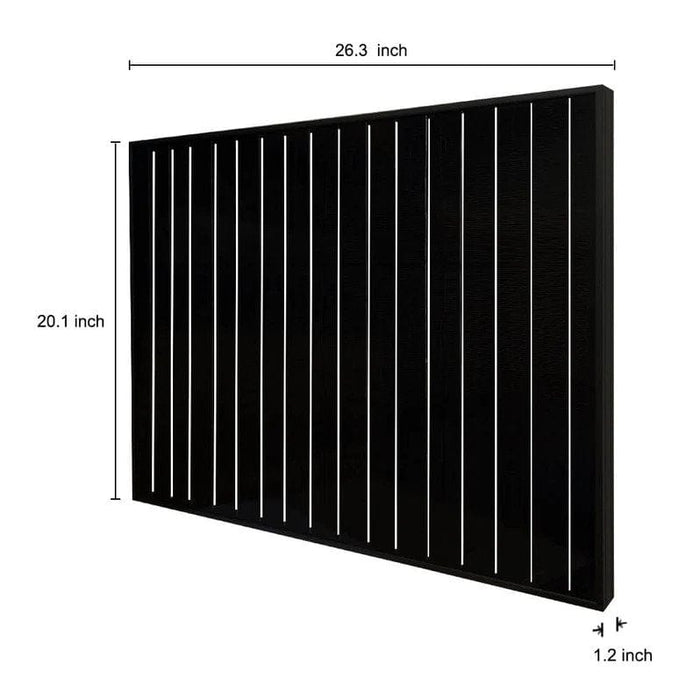 Rich Solar Mega 50W Black Off-Grid Solar Panel Measurement