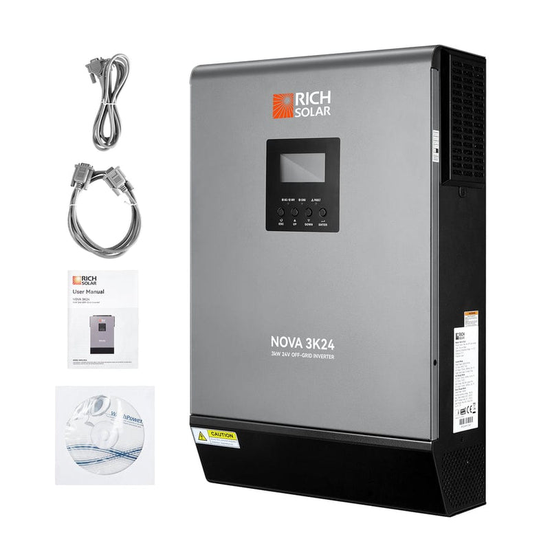 Rich Solar Nova Max 3K Off-Grid Hybrid Inverter Inclusions