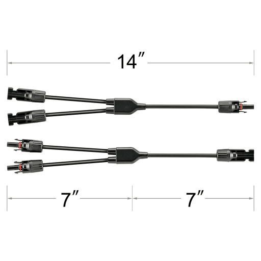 Rich Solar Y Branch Parallel Adapters Size
