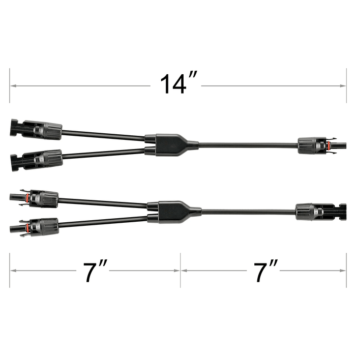 Rich Solar Y Branch Parallel Adapters Size
