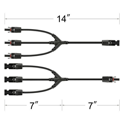 Rich Solar Y Branch Parallel Adapters