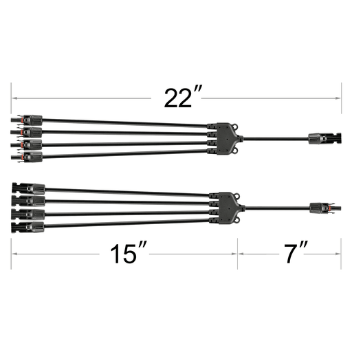 Rich Solar Y Branch Parallel Adapters