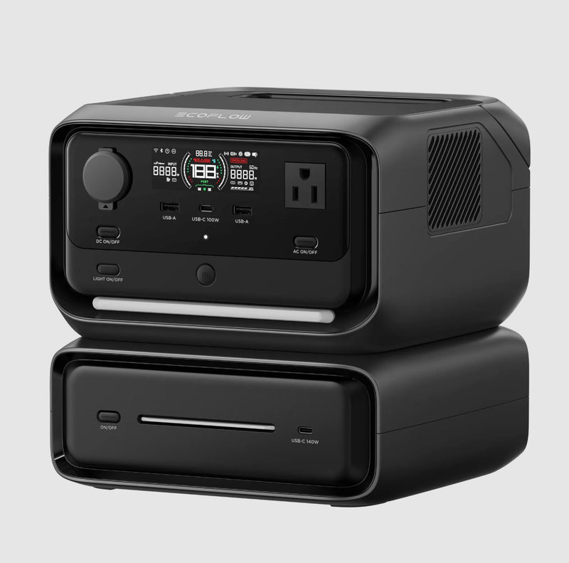 EcoFlow RIVER 3 Max Portable Power Station (RIVER 3 Plus + Extra Battery 300) (600W | 572Wh)