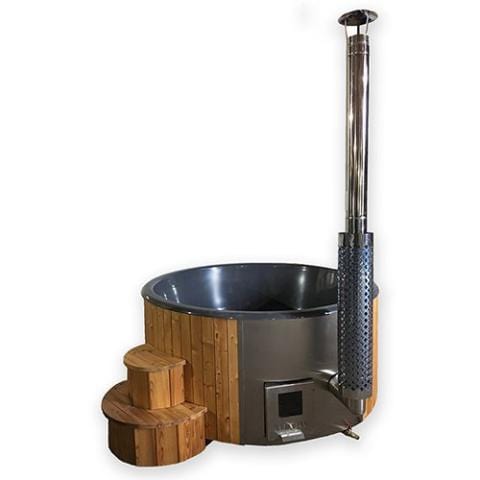 S4N wood fire hot tub plain