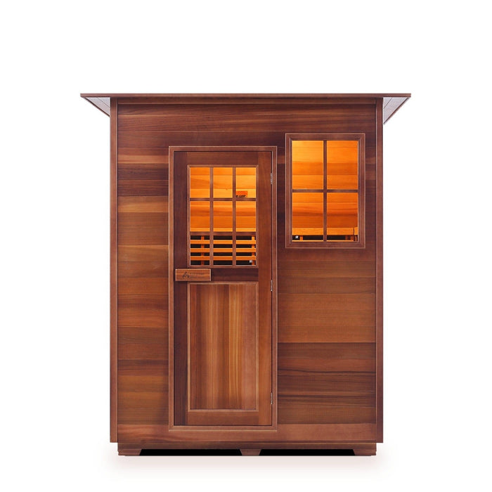 Enlighten InfraNature Duet Sapphire 3 Hybrid Infrared/Traditional Indoor Sauna | 3 Persons
