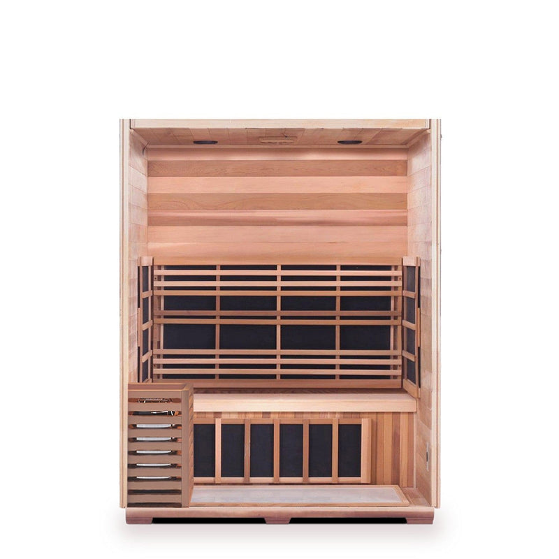 Enlighten InfraNature Duet Sapphire 3 Hybrid Infrared/Traditional Indoor Sauna | 3 Persons