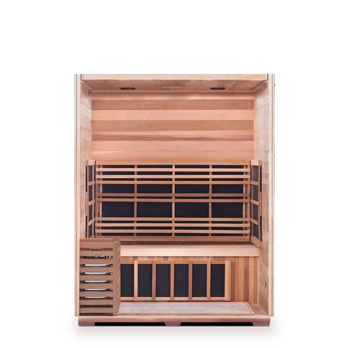 Enlighten InfraNature Duet Sapphire 3 Hybrid Infrared/Traditional Indoor Sauna | 3 Persons