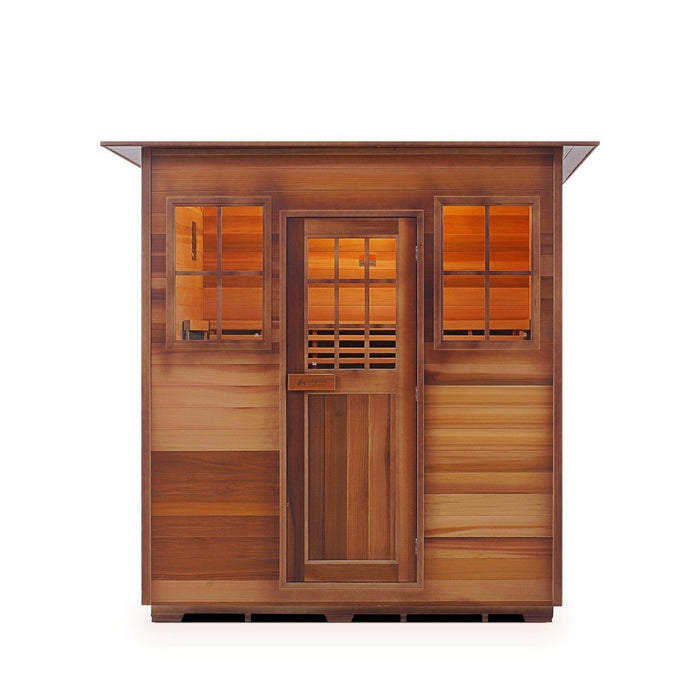 Enlighten InfraNature Duet Sapphire 4 Hybrid Infrared/Traditional Indoor Sauna | 4 Persons