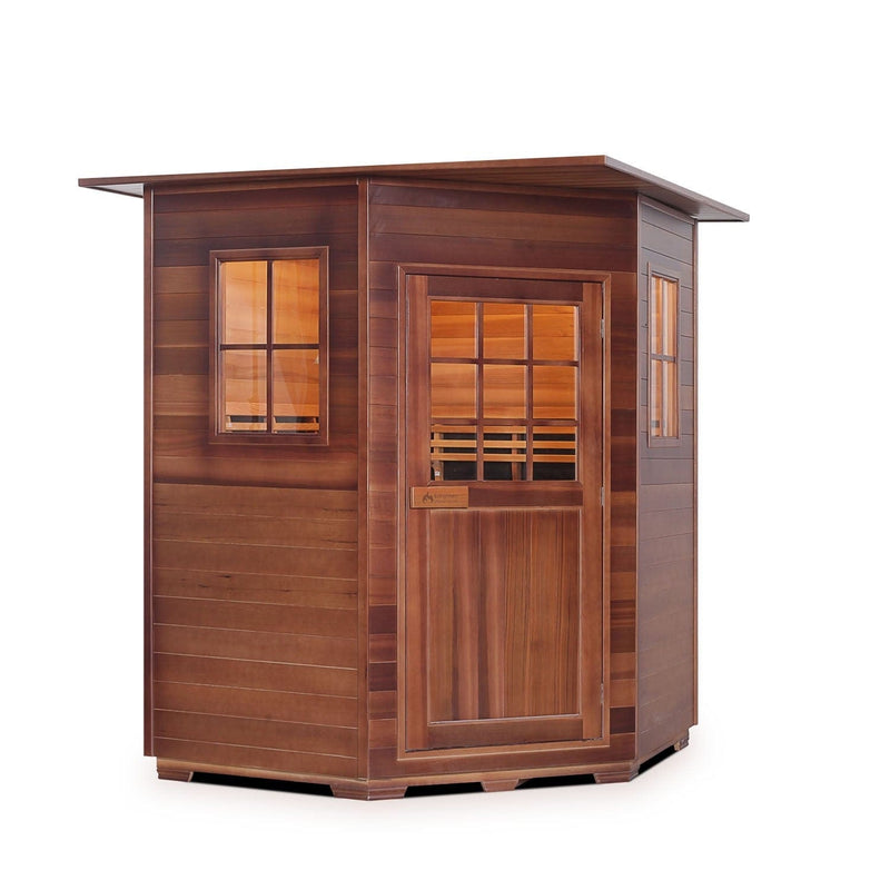 Enlighten InfraNature Duet Sapphire 4C Hybrid Infrared/Traditional Indoor Sauna | 4c Person