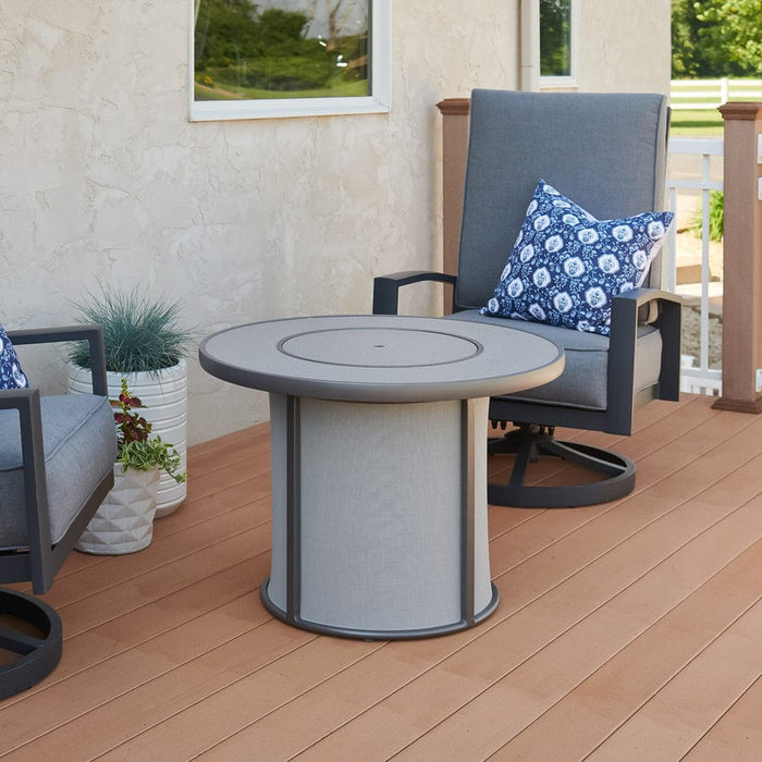 Outdoor Greatroom Stonefire Round Gas Fire Pit Table