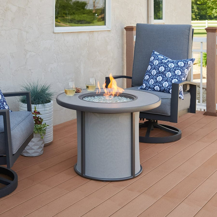 Outdoor Greatroom Stonefire Round Gas Fire Pit Table
