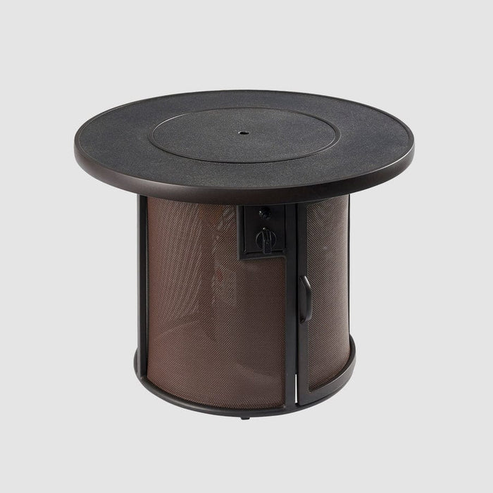 Outdoor Greatroom Stonefire Round Gas Fire Pit Table
