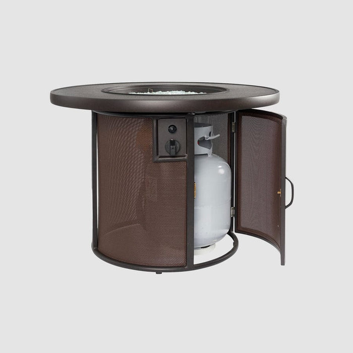 Outdoor Greatroom Stonefire Round Gas Fire Pit Table