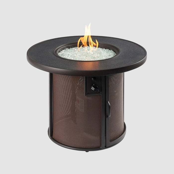 Outdoor Greatroom Stonefire Round Gas Fire Pit Table