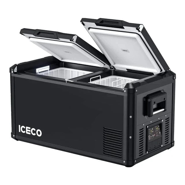ICECO VL75ProD 12V Black Heavy Duty Dual-Zone Freezer | 75 LT | 79QT