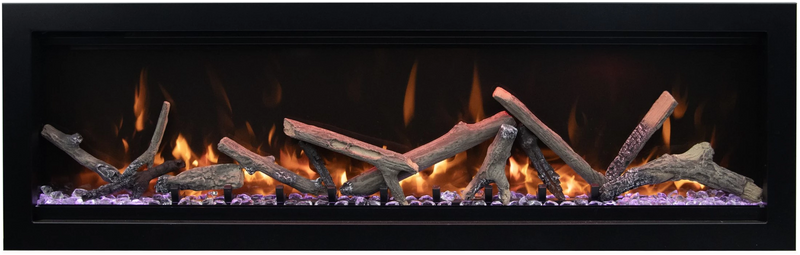 Amantii Symmetry Lumina 34" Indoor Outdoor LInear Built In Smart Electric Fireplace with WiFi
