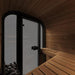 SaunaLife CL3G Cube Sauna seats view from inside