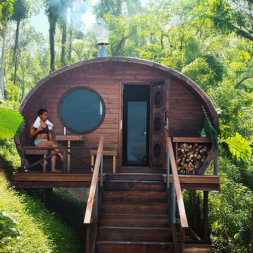 SaunaLife Model G11 Outdoor Sauna | 8 Persons