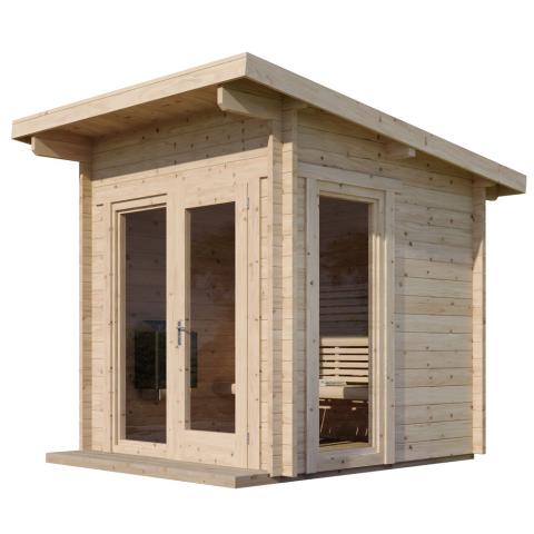 SaunaLife Model G4 Outdoor Home Sauna Kit | 6 Persons