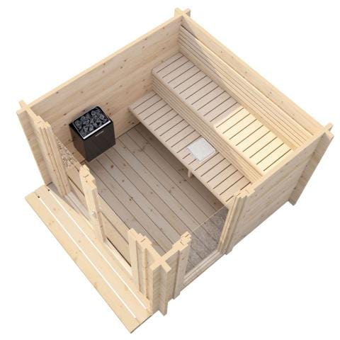 SaunaLife Model G4 Outdoor Home Sauna Kit | 6 Persons