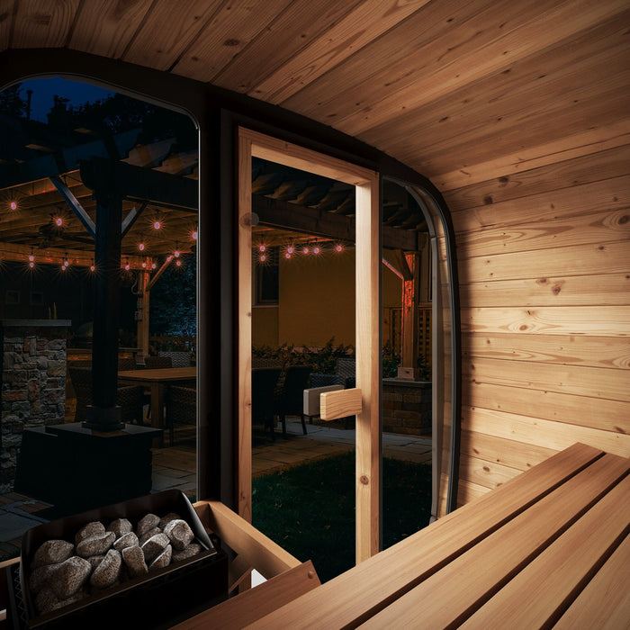 Sauna Life Cube Series Outdoor Sauna Inside View 