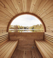 SaunaLife Model E7W Sauna Barrel Inside view