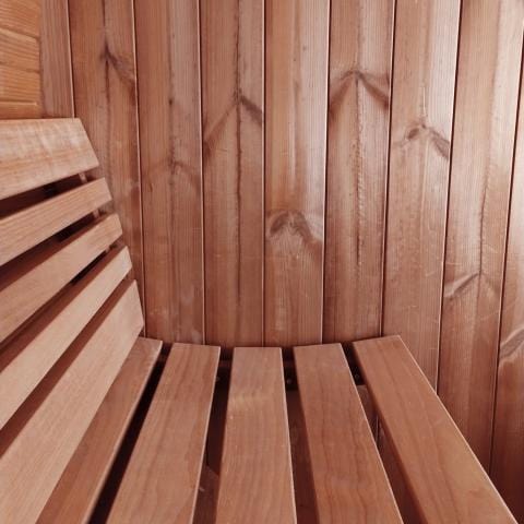 SaunaLife Model E7 Barrel Sauna Side Bench