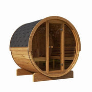 SaunaLife Model E8G Front Glass Sauna Barrel