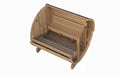 SaunaLife Model E8G Sauna Barrel Design top view