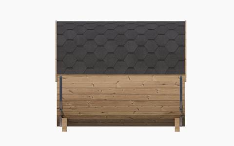 SaunaLife Model E8G Sauna Barrel side view