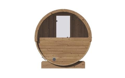 SaunaLife Model E8W Sauna Barrel Back Details