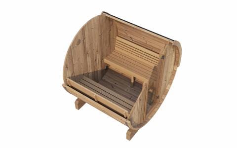 SaunaLife Model E8 Sauna Barrel View Above