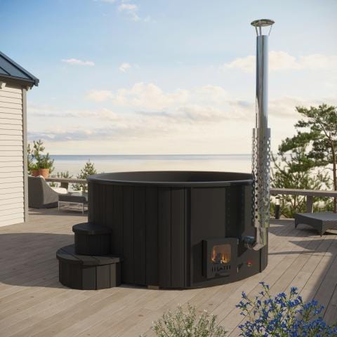 SaunaLife Model S4B Outdoor Wood-Fired Hot Tub