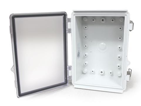 SaunaLife Sauna Gear 300  Waterproof Control Enclosure Open Door