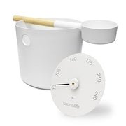 Saunalife backet and ladle package 6 white