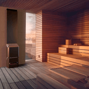Saunum AIR 10 WiFi Sauna Heater Package with Saunum AirIQ Wifi Display and Sauna Stones