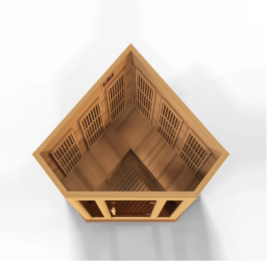 Maxxus Sauna Low EMF FAR Infrared Sauna Canadian Red Cedar | MX-K356-01-CED | 3 Persons