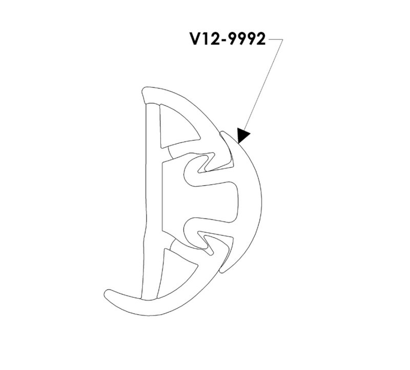 TACO SuproFlex Rub Rail Kit w/Flex Vinyl Overlay Insert - 1-5/8"H x 7/8"W x 60'L - White w/White Insert [V11-9991WWK60-2]
